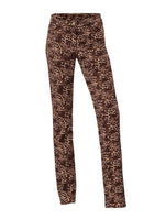 Heine Damen Druckhose Hose Animal-Print Chino Stretch braun 005954
