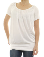 Heine Damen Carmenshirt Shirt kurzarm weiss 34 026934