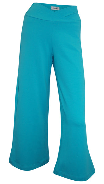 Y41 Heine Damen Hose  Caprihose 7/8 Capri Strandhose Stretch aqua 030005