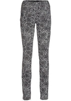 B.C. Damen Druck-Cord-Leggings Hose lang Blumen-Print Leggins Stretch 043263