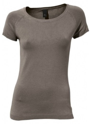 B.C. Damen Pullover kurzarm Shirt Pulli dunkelgrün Gr. 46 049896