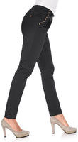 B.C. Bundfaltenhose Bundfalten Hose Chino Ziernieten Stretch marine 072589