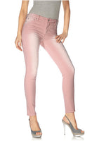 Rick Cardona Damen Jeans Hose Chino Stretch rosa Gr. 20 129433