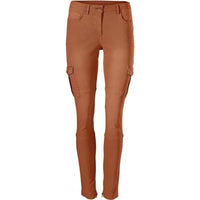 B.C. Damen Cargohose Hose Cargo Röhre Stretch terracotta Kurzgröße 158185