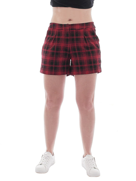 B.C. Shorts kurze Hose Karo Muster rot 186654