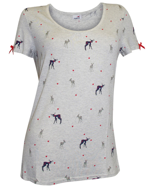 Kangaroos T-schirt mit Druck grau meliert 22121352