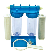 2 Stufen Hausfilter Wasser Carbon Kohlen Pumpen-Filter Vorfilter