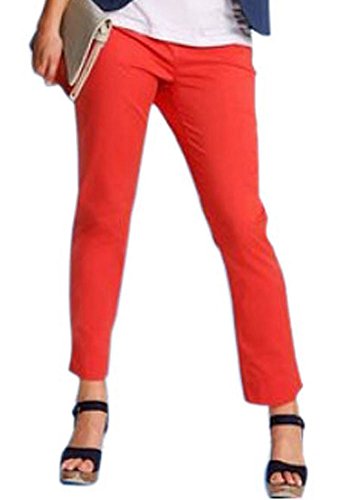 Sheego Damen Hose Chino Stretch knöchellang orange Gr. 42 306972