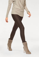 Chillytime Damen Hose Glitzer Jeggings Treggings Stretch braun Gr. 40 400526