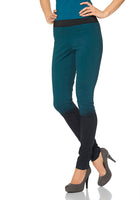 Laura Scott Damen Leggings lang Jegging Leggins Röhre Stretch petrol 432046