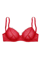 Nuance Bügel-BH Büstenhalter Stickerei Spitze rot 75B 447343