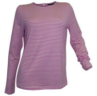 Vero Moda Damen Langarm-Shirt SONIA fuchsia-weiß Gr. XL 55907666