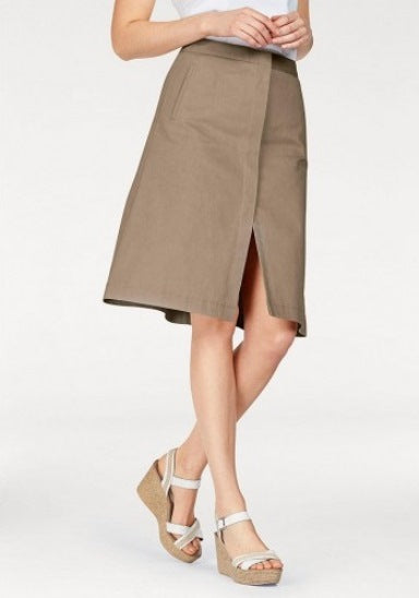 Corley Webrock Rock knielang Skirt Stretch beige 670451