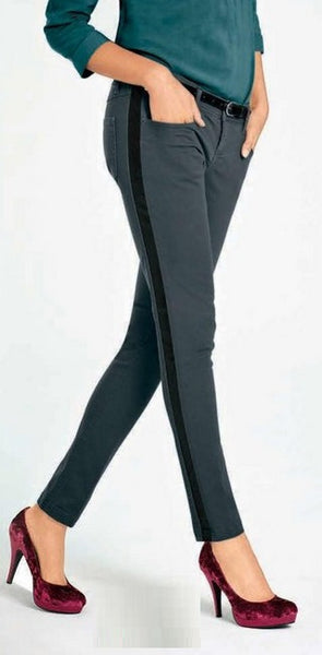 Rainbow Damen Hose Chino Jeans Röhre Stretch petrol Gr. 38 905988