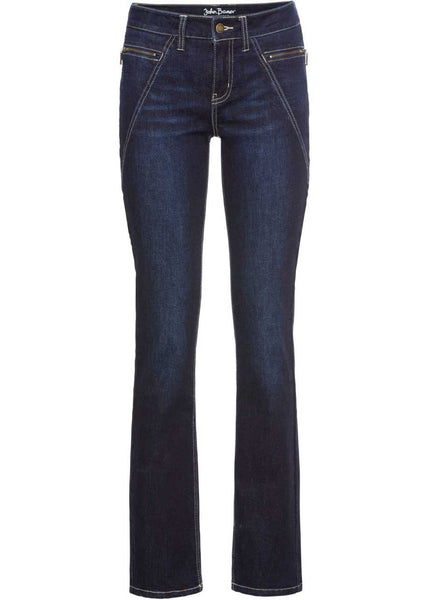 John Baner Damen Jeans Hose Stretch dunkelblau 911273