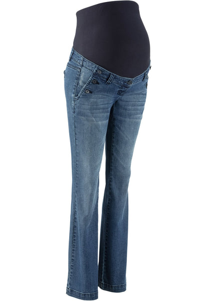 BPC Umstandsjeans Hose lang Bootcut blau denim 42 918800