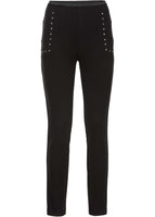 Bodyflirt Treggings Hose Ziernieten schwarz 34 952882