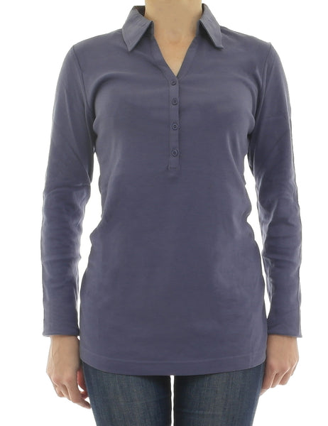BPC Umstand Poloshirt langarm Bauch Schwanger blau 36/38 958507