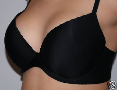 Nahtlos Push-up Polster BH Bra Bügel Schwarz Gr. 85 C