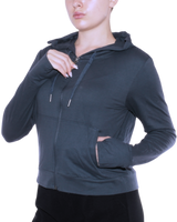 Sport Sweatshirt Jacke Kapuze Reißverschluss Daumenschlaufe YCA17791