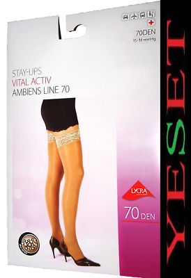 Kompressionsstrümpfe Stützstrümpfe Strümpfe 70den Beige