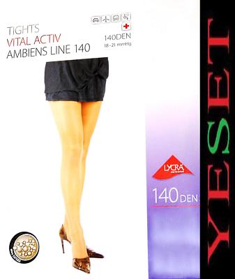 Kompressionsstrumpfhose 140den Strumpfhose schwarz 42