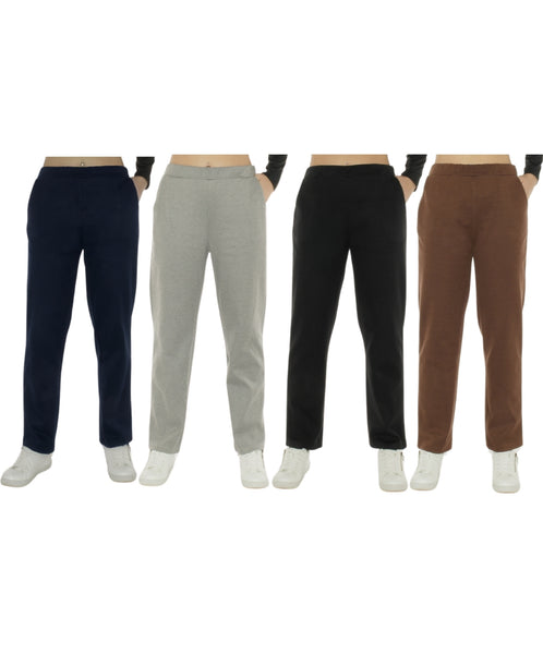 WARM Winter Schlupfhose Fleece Stoffhose Casual weiche Hose Thermohose 9009