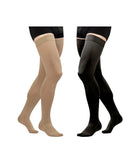Kompressionsstrümpfe halterlos + Haftband zur Prophylaxe thigh high socks 0402P