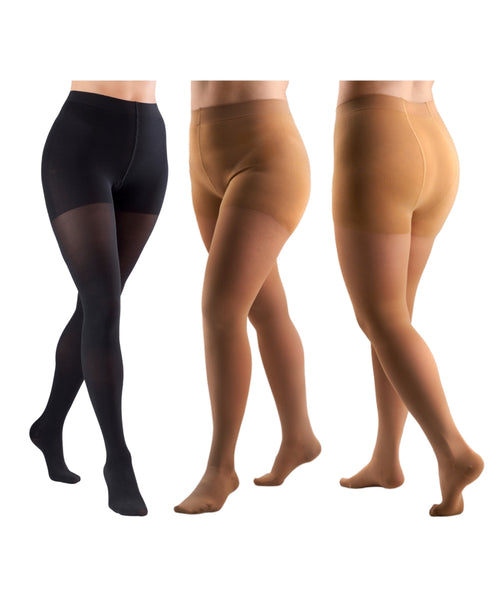 Kompressionsstrumpfhose Stützstrumpfhose breite Hüfte Curvy 23-32 mmHg 0404LUXMAX