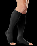 Kompressionsstrümpfe offene Zehen abgestufte Kompression Socken 23-32 mmHg 0408LUX