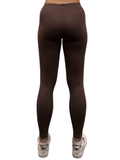 Thermo Damen Leggings Braun Thermoleggings Trendfarbe Taupe Fleeceleggings
