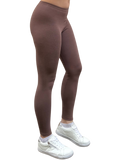 Thermo Damen Leggings Braun Thermoleggings Trendfarbe Taupe Fleeceleggings