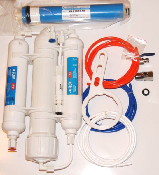 UMKEHROSMOSE ANLAGE Mobiler WASSERFILTER Osmose Membrane 50 GPD aquarium system