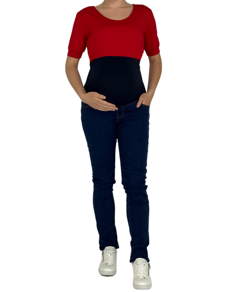 Umstandsjeans Jeans Umstand Bauchband Schwangerschaftsjeans Denim Umstandsmode
