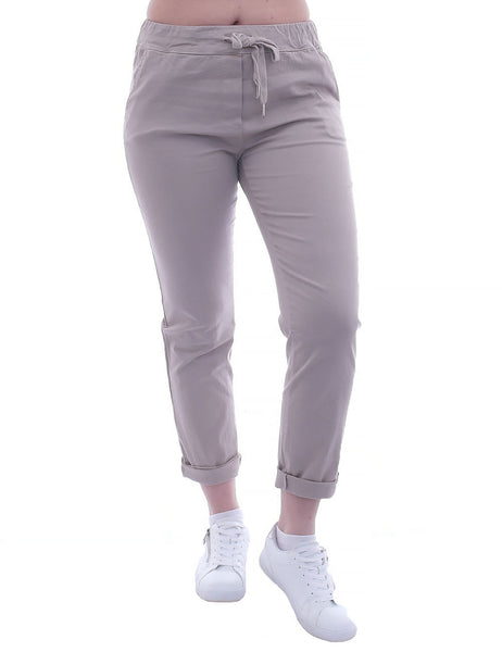 YESET Damen Chino Sommer Hose lang Damenhose