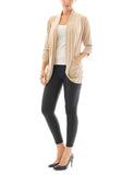 Kardigan Poncho Jacket Jacke lang Tunika Mantel Blouse Top Shirt