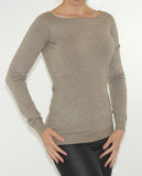 Stricktop Pulli Top Strick Shirt Bluse Langarm weich stretch