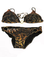 Bikini Badeanzug Bademode Swimsuit Beachwear Leopard Muster UT1258