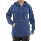 Damen Hoodie warm Fleece Kapuze Reißverschluss Zip Oversize 7177