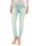 Damen Jeans Hose Hüftjeans Harem Röhrenjeans Boyfriend D9919