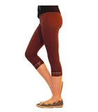 Mädchen Kinder Leggings Leggins Hose Capri 3/4 kurz Spitze Baumwolle hauteng
