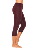 Damen 3/4 Capri Leggings Leggins blickdicht Baumwolle Hose Wäsche