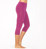Damen 3/4 Capri Leggings Leggins blickdicht Baumwolle Hose Wäsche