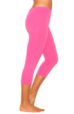 Damen 3/4 Capri Leggings Leggins blickdicht Baumwolle Hose Wäsche