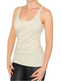 Glitzer Hemd Bluse Blouse Top Shirt ohne Ärmel Ärmellos weich stretch