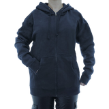 Damen Hoodie warm Fleece Kapuze Reißverschluss Zip Oversize 7177