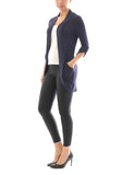 Kardigan Poncho Jacket Jacke lang Tunika Mantel Blouse Top Shirt