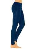 Leggings Leggins lang Thermo Baumwolle Fleece Futter warm Röre Hose