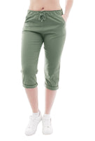 YESET Damen Chino Sommer Capri 3/4 Hose Damenhose