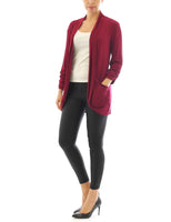 Kardigan Poncho Jacket Jacke lang Tunika Mantel Blouse Top Shirt